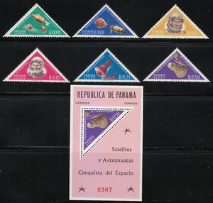 Panama 1964 MNH Sc 453-453F NASA Apollo,Gemini,Agena,Mercury.Space Conquest - Picture 1 of 2