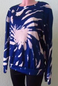Blush Mark Tie Dye Pull Over Langarmshirt Gr. L Style Bab Edith Blau - Bild 1 von 3