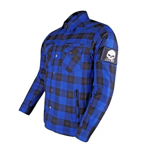 Blue Kevlar DuPont™ Motorcycle Shirt APEX - Protection, Comfort, Style - XL Size - Picture 1 of 6
