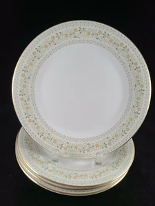 ROYAL DOULTON PAISLEY 5039 BONE CHINA ENGLAND 4 SALAD PLATES 8" DIAMETER.  - Picture 1 of 11