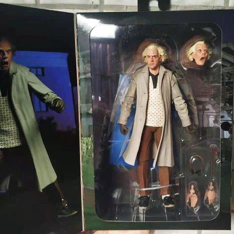 NECA Back to the Future Doc Brown Ultimate 7" Action Figure 1:12 New In Stock Cover