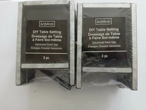 Lot 2. Art Minds DIY TABLE SETTING 6 pcs total  A-18 - Picture 1 of 1