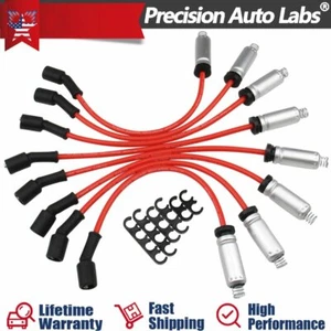 Spark Plug Ignition Wire w/Heat Shield For 2000-2009 CHEVY GMC V8 VORTEC 4.8 5.3 - Picture 1 of 12