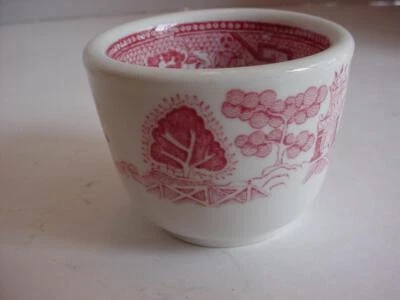 Vintage Chinese American restaurant ware teacup Jackson China red willow - Image 1 of 4