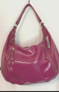 Cole Haan Pink Patent Leather Hobo Purse Handbag
