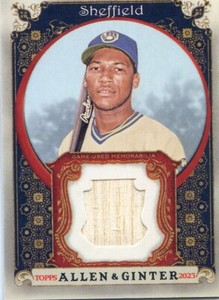 2023 Topps Allen & Ginter Relic BAT GARY SHEFFIELD