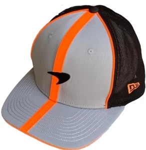 McLaren F1 Racing Grey/Black Trucker Cap w/ Papaya Stripes. Factory 2nd - Picture 1 of 7