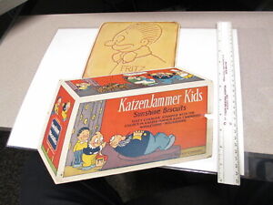 SUNSHINE Loose-Wiles cookie box 1930s store sign KATZENJAMMER KIDS comic book #2