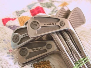 Acushnet Pinnacle Tungsten 2-SW Dynamic Steel Irons Original Grips Ships $25 - Picture 1 of 4