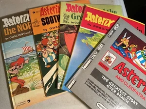 Asterix in Normannen Spanien Wahrsagerin Kleopatra Great Crossing 5 englische Comic Lot - Bild 1 von 12