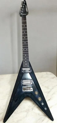 Yamaha Vx-1 Electric Guitar Vintage 80s V-Shape Black Green Finish - Image 1 of 4