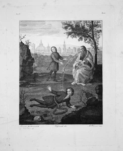 1840 - Allegory - Etching Engraving - Picture 1 of 1