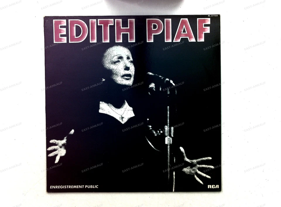 Edith Piaf - Enregistrement Public CAN LP 1983 '* - Image 1 of 1