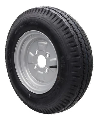 Komplettrad 4.50-10 400kg Lochkreis 4x100 Anhänger Reifen 4.50x10 76M für Stema - Bild 1 von 4