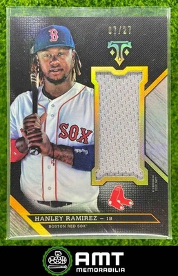 Camiseta deportiva Jumbo 2016 Topps Triple Threads Hanley Ramírez Unity plateada 7/27 Red Sox Foto 1 de 3