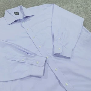 Jos A Bank Camicia Abito Uomo 18,5 35 Vestibilità Regolare Bottoni Collezione Viaggiatori - Foto 1 di 9