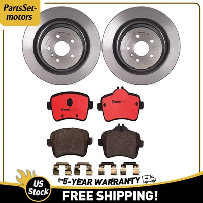 Pastillas de freno trasero Brembo y rotores cerámicos para Mercedes-Benz GL450 2014 2015 2016 Foto 1 de 2