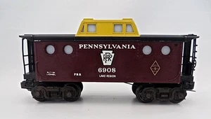 Lionel 6908 Pennsylvania Lake Region Illuminated Porthole Caboose Tested LowShip - Picture 1 of 5
