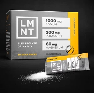 Drink LMNT Keto Electrolyte Powder Packets Orange Salt 30 Stick Packs! - Picture 1 of 1