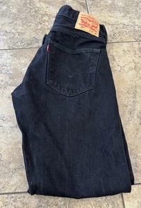 Vintage Levis 501 Black Button Fly Made in USA Size 32X30. Fit 30X29.5 - Picture 1 of 7