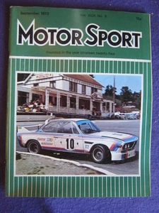 MOTORSPORT - Sept 1973 vol 49 # 9 - Picture 1 of 1