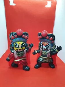 2 Chinese Opera Face Changing Doll Sichuan Peking Figure Toy - Picture 1 of 3