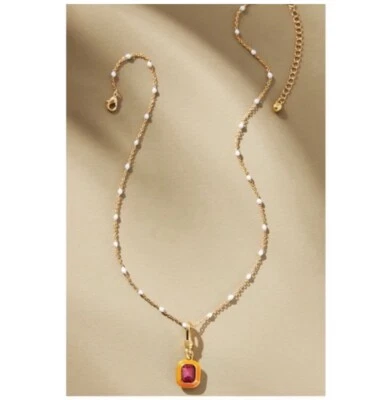 Collar con dije de oro Anthropologie. Nuevo con etiquetas. Foto 1 de 4