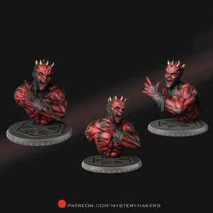 Custom 3D Printed DARTH MAUL BUST with Stand Replica Prop (Painted) - Picture 1 of 4
