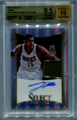 2012-13 Select #254 Tobias Harris RPA Rookie Patch Auto /199 BGS 9.5 Auto 10 - Image 1 of 3