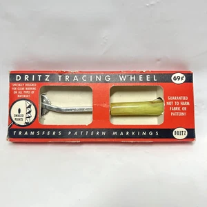 Dritz Tracing Wheel Bakelite Handle Vintage 1956 with Original Package NIB NOS - Picture 1 of 20