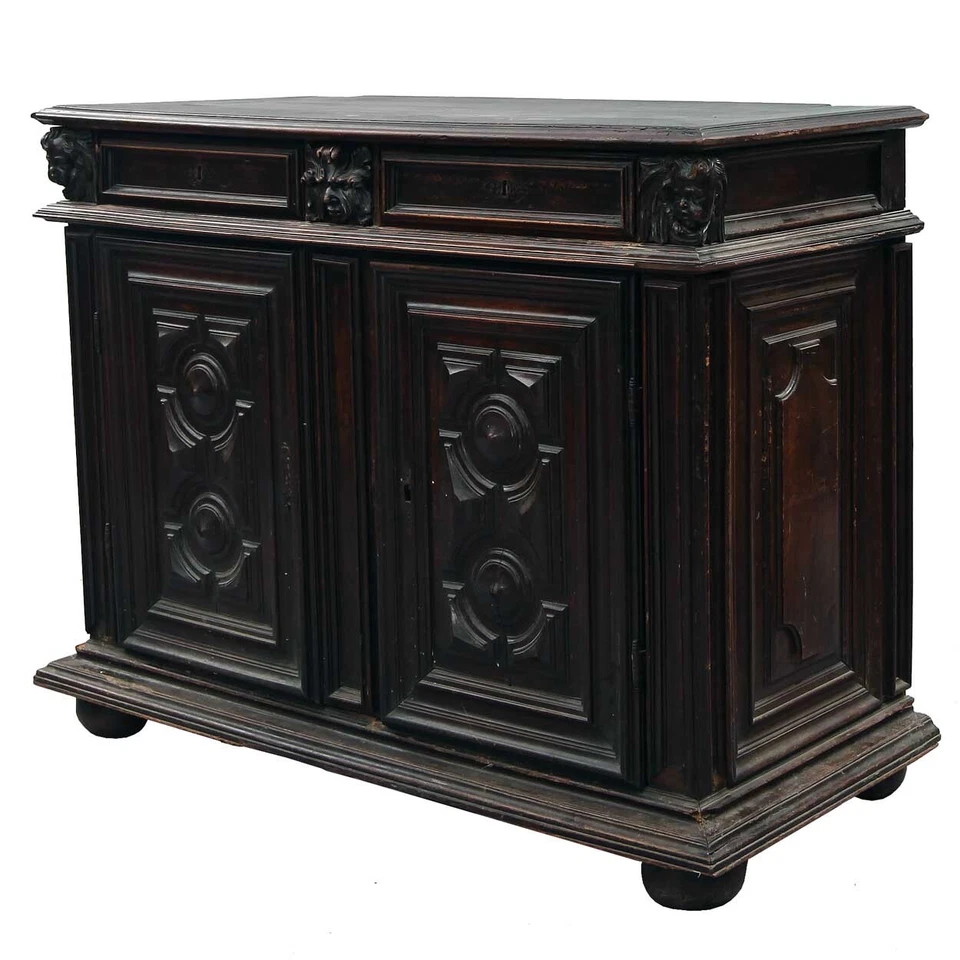Антикварный французский барочный ореховый буфетный сервант около 1760 г. - Изображение 1 из 4