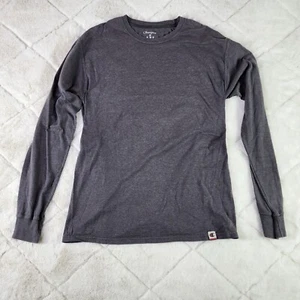 Graues T Shirt Langarm Champion Medium - Bild 1 von 4