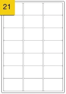 100x 21 pro Blatt Klebeetiketten Adresse Papier Verpackung Aufkleber Paket weiß - Bild 1 von 1