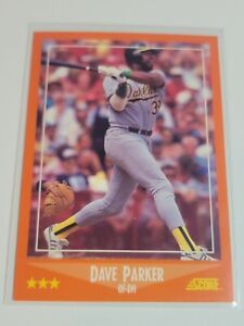 DAVE PARKER 1988 Score Traded #50T.  A's