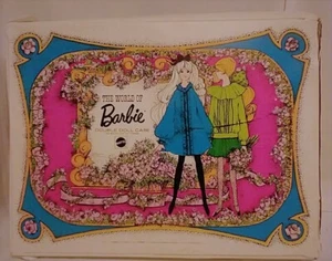 WORLD OF BARBIE DOUBLE DOLL STORAGE WARDROBE CASE VINTAGE 1968 WHITE BLUE - Picture 1 of 9