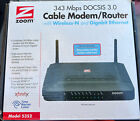 Zoom 343 Mbps Docsis 3.0 Cable Modem/Router with Wireless-N & Gigabit Ethernet