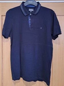 Next - dark blue polo shirt - size small - worn once, excellent condition - Picture 1 of 1