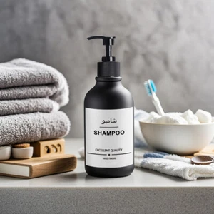 500ml Lotion Hand Schwarz Flaschen Badezimmer Seifenspender Duschgel Conditioner - Bild 1 von 18