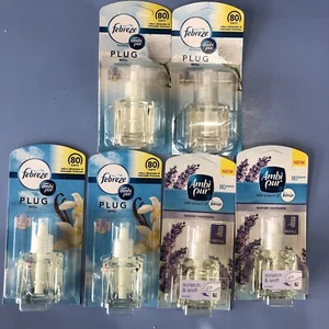 Febreze Ambi Pur Air Freshener Plug-In Diffuser Refill Odour Eliminator X6 - Picture 1 of 4