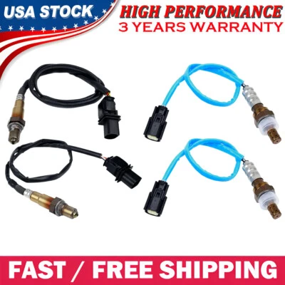 Sensor de oxígeno aguas arriba+aguas abajo turboalimentado O2 para Ford F-150 2011-2014 4 piezas Foto 1 de 4