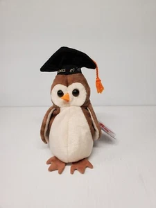 WISE THE OWL 1997-1998 TY BEANIE BABY WITH MULTIPLE TAG ERRORS!! NEW CONDITION - Picture 1 of 11