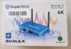 2025 SuperBox S6Max NEW APPS for live TV and VOD New/Sealed Box - Picture 1 of 3