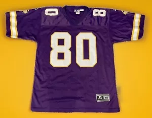 Cris Carter Minnesota Vikings StarterJersey Large 48 Purple Moss Jefferson SKOL - Picture 1 of 8