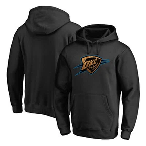 Men's Black Oklahoma City Thunder Hardwood Pullover Hoodie - Picture 1 of 3