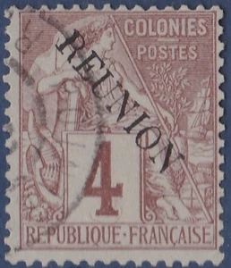 1891 REUNION N°19 Alphée Dubois oblitéré Très Beau, France Colony VF used - Imagen 1 de 1
