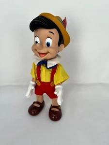 Vintage Applause Walt Disneys Pinocchio Puppe 9,5" groß Vinyl verbunden beweglich - Bild 1 von 5