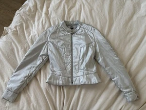 Thierry Mugler 80s “Trademark” Space Age Jacke – Silber & Statement - Bild 1 von 6