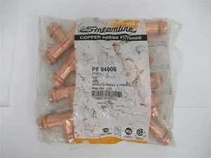 Streamline PF 04006 1/2" Tee Press x Press x Press, 10pk - Picture 1 of 1