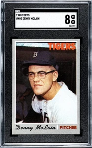 SGC 8 - 1970 Topps #400 Denny McLain Detroit Tigers - Picture 1 of 2