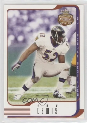2002 Fleer Focus Jersey Edition Ray Lewis #69 HOF - Image 1 of 2